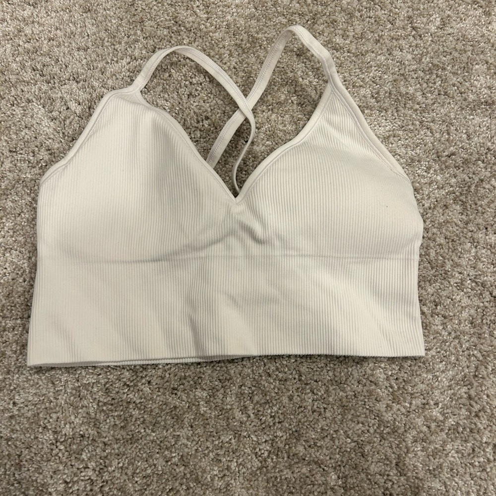 White Bra Tank Top
